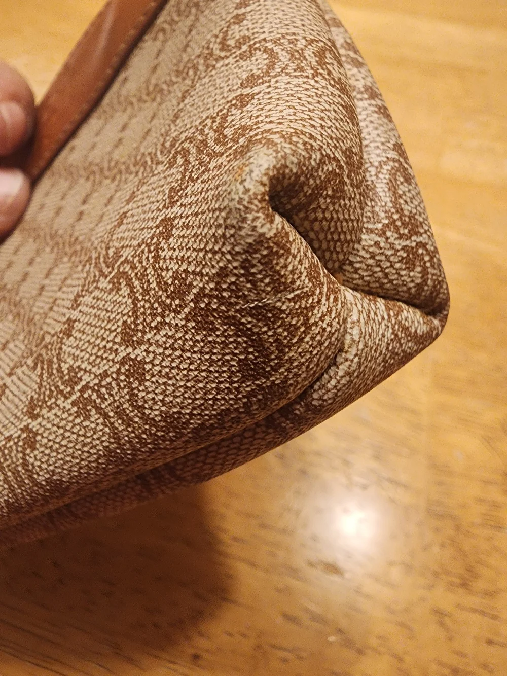 vintage Celine Macadam monogram coin purse or cosmetic pouch,